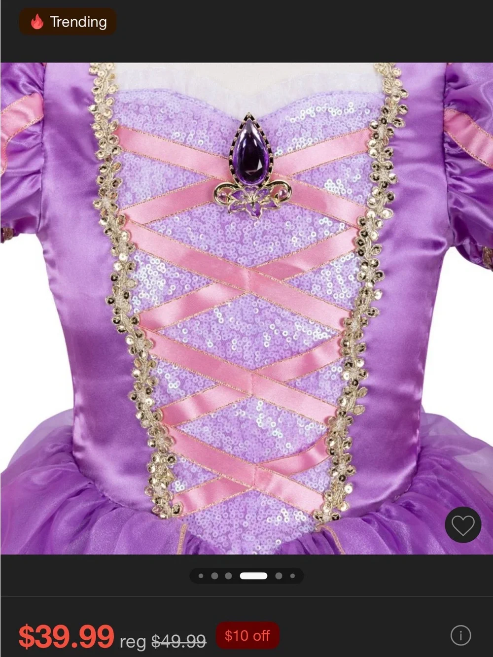 Disney Princess Rapunzel Dress size 3